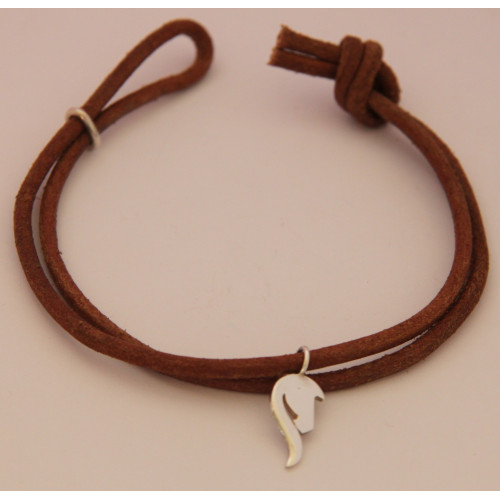 Náramek se stříbrným koníkem